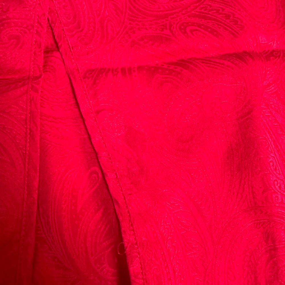 Victoria Secret gold label vintage 100% silk red pajama dress/ robe size medium - Picture 8 of 13